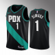 Portland Trail Blazers Anfernee Simons #1 Black 2022-23 City Edition Jersey