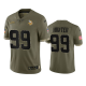 Minnesota Vikings Danielle Hunter Olive 2022 Salute To Service Jersey #99