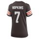 Women's Cleveland Browns Dustin Hopkins Nike  Brown Team Game Jersey