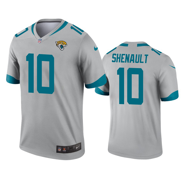 Jacksonville Jaguars #10 Laviska Shenault Silver Inverted Legend Men's Jersey