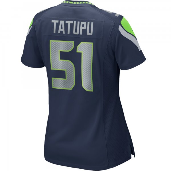 Women's Seattle Seahawks Lofa Tatupu Nike College Navy Game Retired Player Jersey