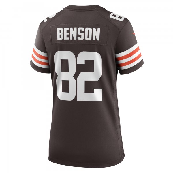 Women's Cleveland Browns Trinity Benson Nike  Brown Team Game Jersey