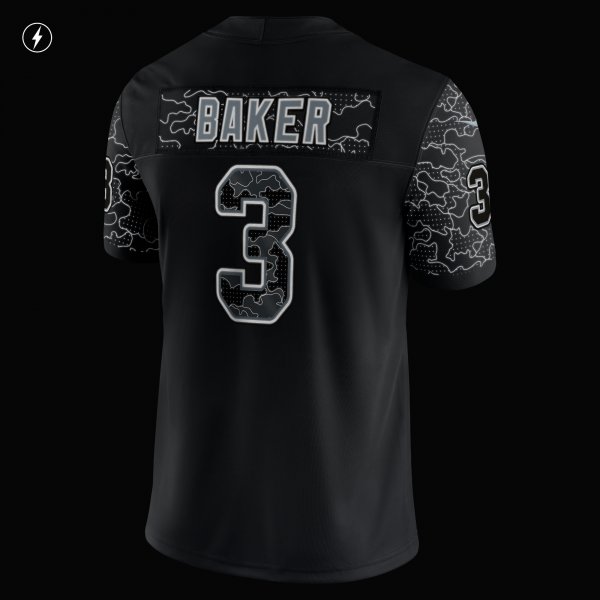 Men's Arizona Cardinals Budda Baker Nike Black RFLCTV Limited Jersey