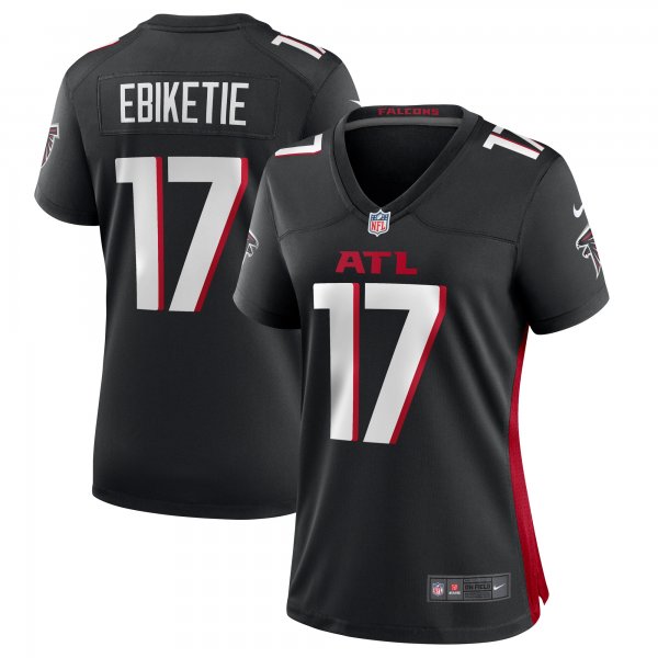 Women's Atlanta Falcons Arnold Ebiketie Nike  Black Team Game Jersey