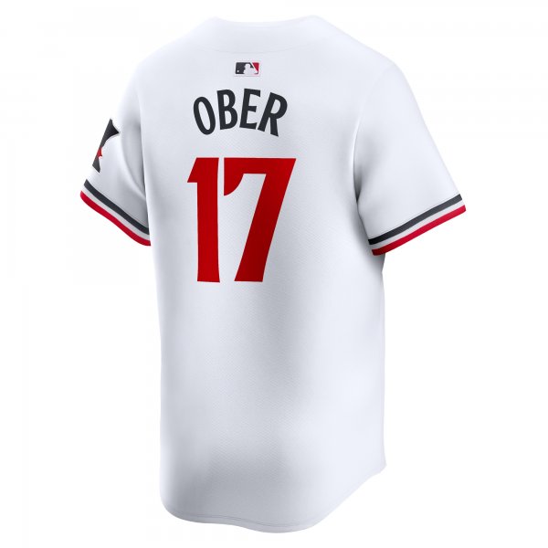 Men's Minnesota Twins Bailey Ober Nike White Home Limited Player Jersey