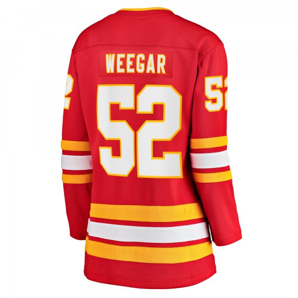 Women's Calgary Flames MacKenzie Weegar Fanatics Red Home Breakaway Player Jersey