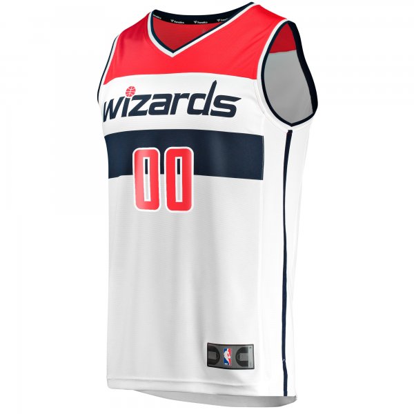 Youth Washington Wizards  Fanatics White Fast Break Replica Custom Jersey - Association Edition