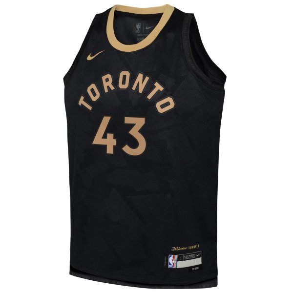 Youth Toronto Raptors Pascal Siakam Nike Black 2022/23 Swingman Jersey - City Edition