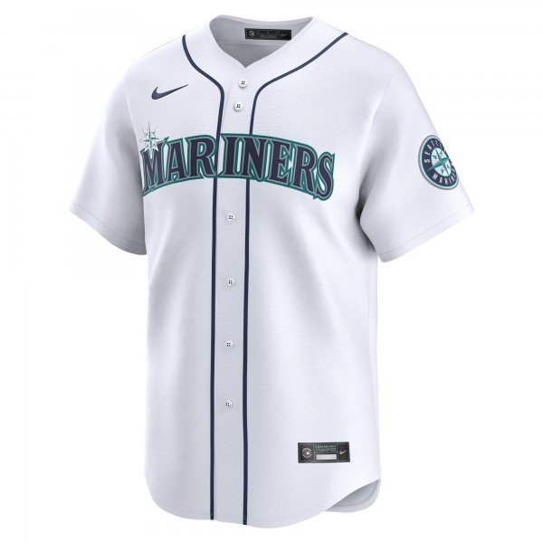 Men's Seattle Mariners  Nike White 2024 Jackie Robinson Day Home Limited Jersey