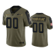 Seattle Seahawks Custom Olive 2021 Salute To Service Men's Limited NFL Jersey