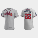 Joc Pederson Atlanta Braves 2021 World Series MLB Flexbase Jersey - Gray