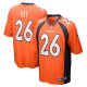 Men's Denver Broncos Devon Key Nike  Orange Team Game Jersey