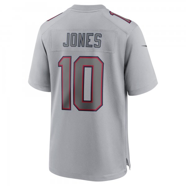 Men's New England Patriots Mac Jones Nike Gray Atmosphere Fashion Game Jersey