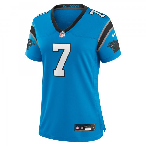 Women's Carolina Panthers Jadeveon Clowney Nike  Blue Alternate  Game Jersey