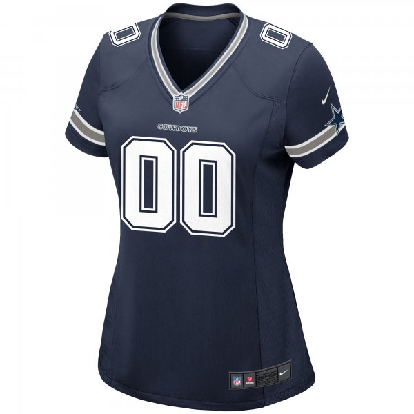 Women's Nike Navy Dallas Cowboys Custom Game Jersey