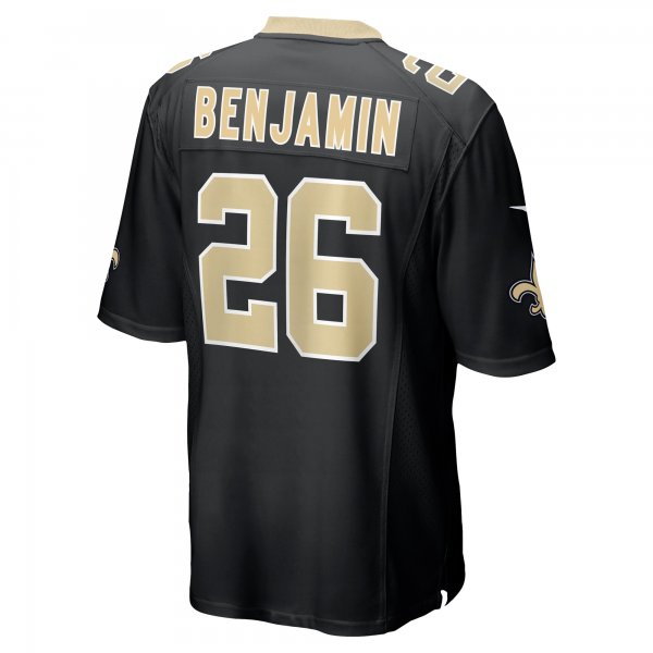 Men's New Orleans Saints Eno Benjamin Nike  Black Team Game Jersey