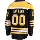 Men's Boston Bruins Fanatics Black Home Breakaway Custom Jersey