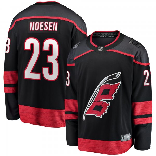 Men's Carolina Hurricanes Stefan Noesen Fanatics Black Home Breakaway Player Jersey