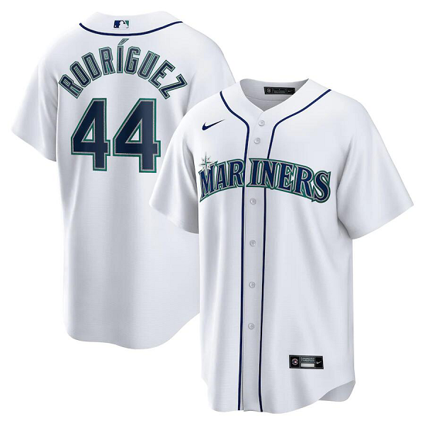 Youth Seattle Mariners #44 Julio Rodriguez Nike White Home Player MLB Jersey