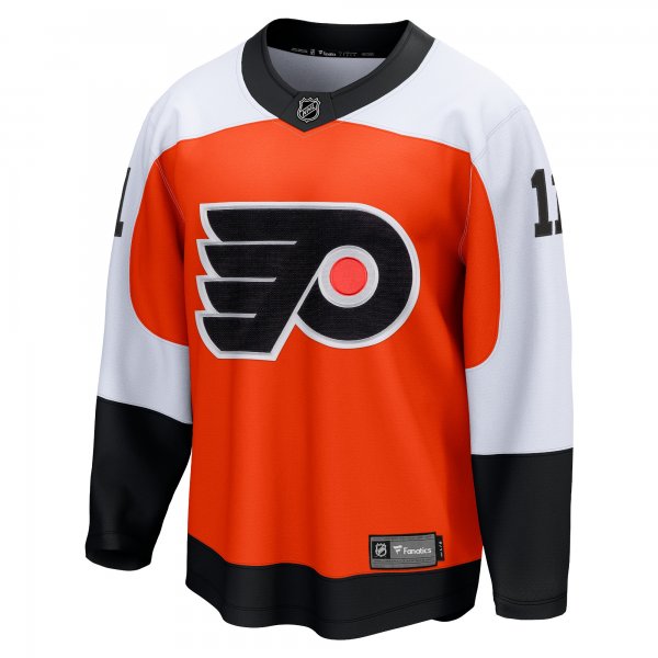 Men's Philadelphia Flyers Travis Konecny Fanatics Orange Home Premier Breakaway Player Jersey