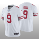 San Francisco 49ers #9 Robbie Gould White Vapor Limited 100th Season Men's Jersey