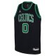 Youth Boston Celtics Jayson Tatum Jordan Brand Black Swingman Jersey - Statement Edition