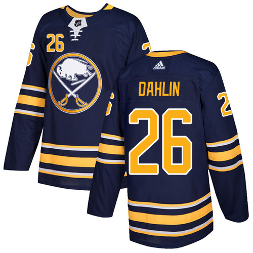 Adidas Buffalo Sabres #26 Rasmus Dahlin Navy Blue Home Stitched NHL Jersey