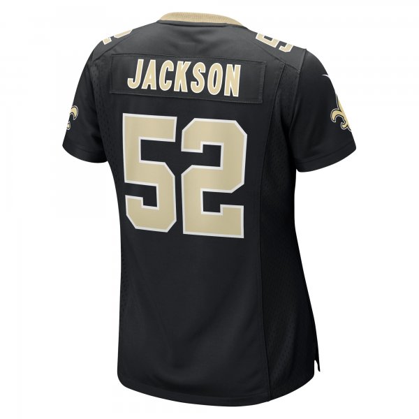 Women's New Orleans Saints D'Marco Jackson Nike Black Game Player Jersey