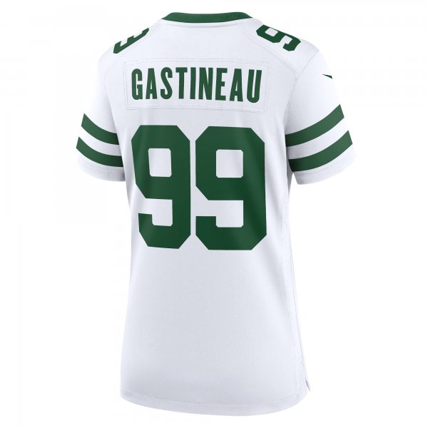 Women's New York Jets Mark Gastineau Nike White Legacy Retired Player Game Jersey