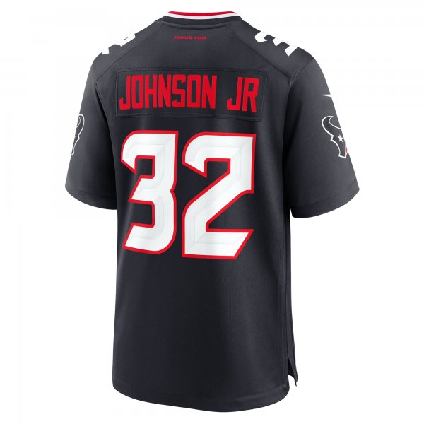 Men's Houston Texans Lonnie Johnson Jr. Nike  Navy Team Game Jersey