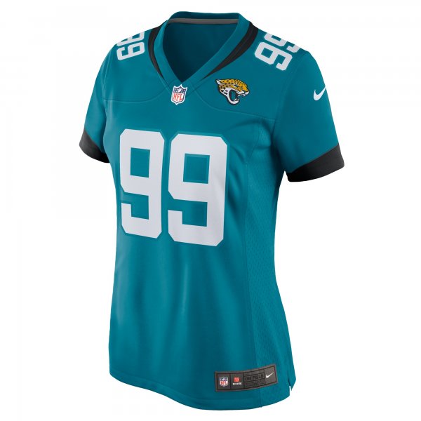 Women's Jacksonville Jaguars Jeremiah Ledbetter Nike Teal Home Game Player Jersey