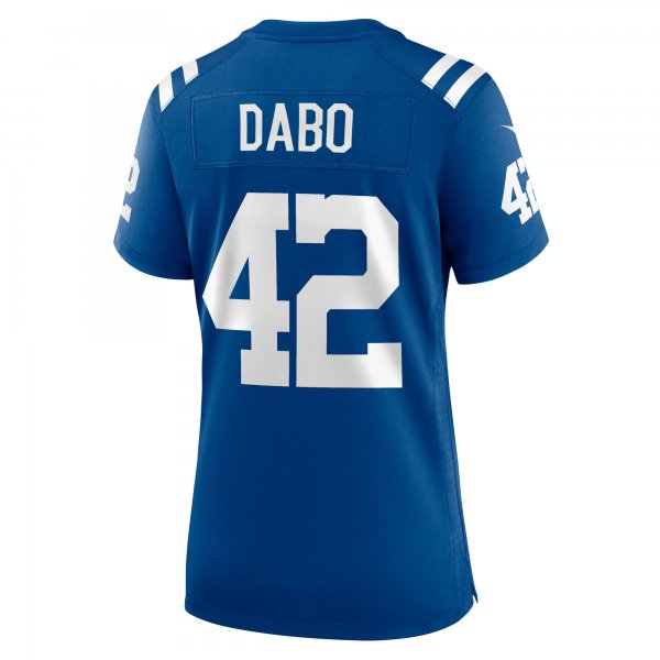 Women's Indianapolis Colts Marcel Dabo Nike Royal Game Player Jersey