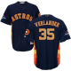 Houston Astros #35 Justin Verlander Navy Blue 2018 Gold Program Cool Base Stitched Youth MLB Jersey