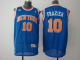 Men's New York Knicks #10 Walt Frazier Blue Stitched NBA Jersey