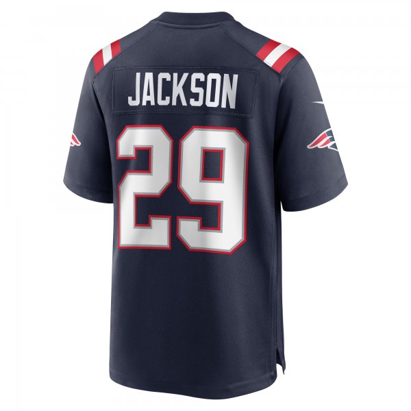 Men's New England Patriots JC Jackson Nike  Navy  Game Jersey