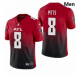 Men Atlanta Falcons #8 Kyle Pitts Red 2021 Draft Jersey