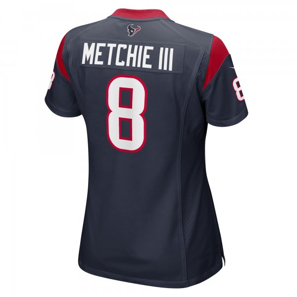 Women's Houston Texans John Metchie III Nike Navy Game Player Jersey