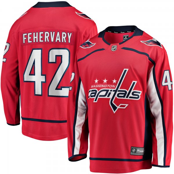 Men's Washington Capitals Martin Fehervary Fanatics Red Home Breakaway Player Jersey