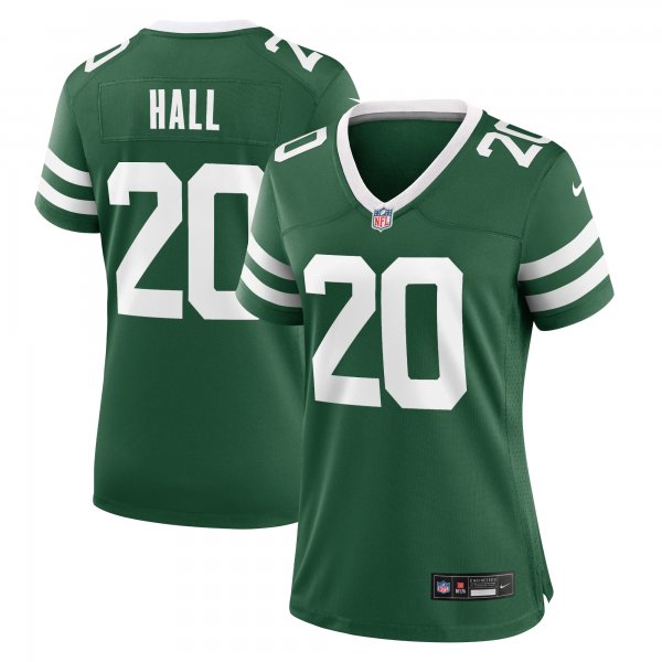 Women's New York Jets Breece Hall Nike Legacy Green Game Jersey