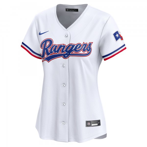 Women's Texas Rangers Jacob deGrom Nike White Home Limited Player Jersey