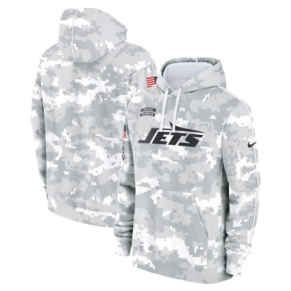 Men's Nike Arctic Camo New York Jets 2024 Salute To Service Club Fleece Pullover Hoodie