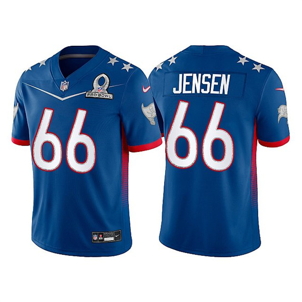 Men's Tampa Bay Buccaneers #66 Ryan Jensen 2022 Royal Pro Bowl Stitched Jersey