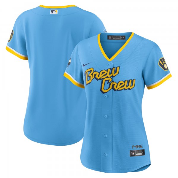 Women's Milwaukee Brewers Nike Powder Blue City Connect Replica Team Jersey