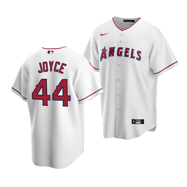 Men's Los Angeles Angels #44 Ben Joyce 2022 MLB Draft Jersey White Home