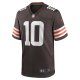 Men's Cleveland Browns Anthony Schwartz Nike Brown Game Jersey