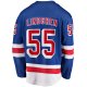 Men's New York Rangers Ryan Lindgren Fanatics Blue Home Breakaway Replica Jersey