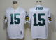 Mitchell And Ness Green Bay Packers #15 Bart Starr White Stitched Throwback NFL Jersey