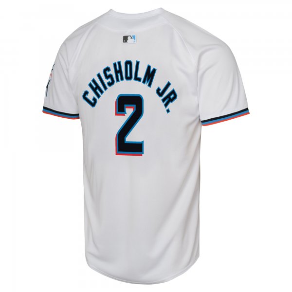 Youth Miami Marlins Jazz Chisholm Nike White Home Limited Player Jersey