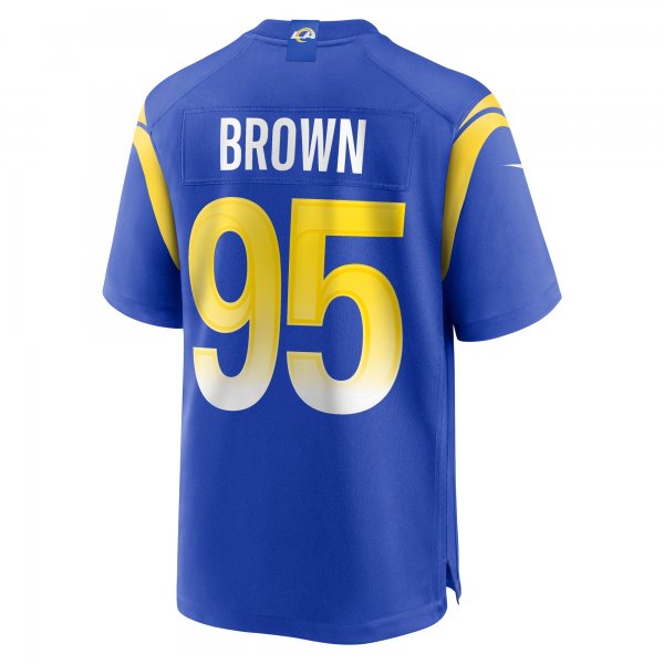 Men's Los Angeles Rams Bobby Brown III Nike  Royal Team Game Jersey