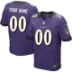 Nike Baltimore Ravens Customized Purple Stitched Elite Men's NFL Jersey